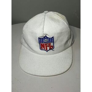 NFL Officially Licensed Vintage White Corduroy Trucker Hat/Seagram's Coolers